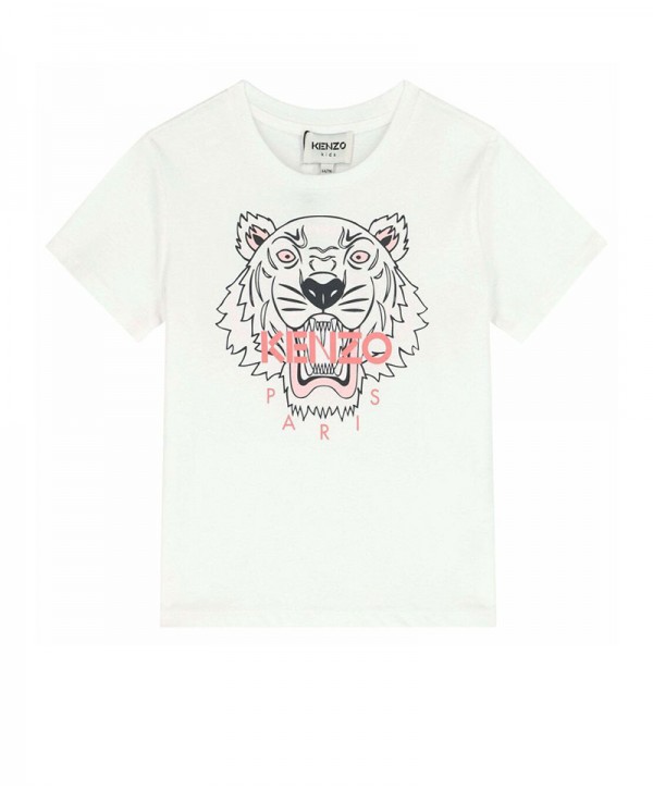 Kenzo Kids White t-shirt for girls