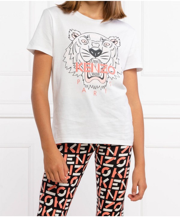 Kenzo Kids White t-shirt for girls