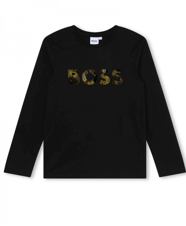 Hugo Boss Boys Black T-Shirt