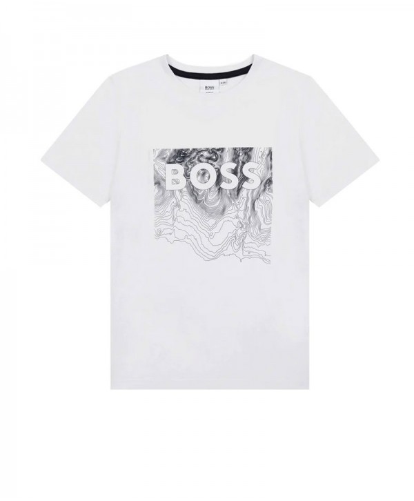 Boss T Shirt White with logo