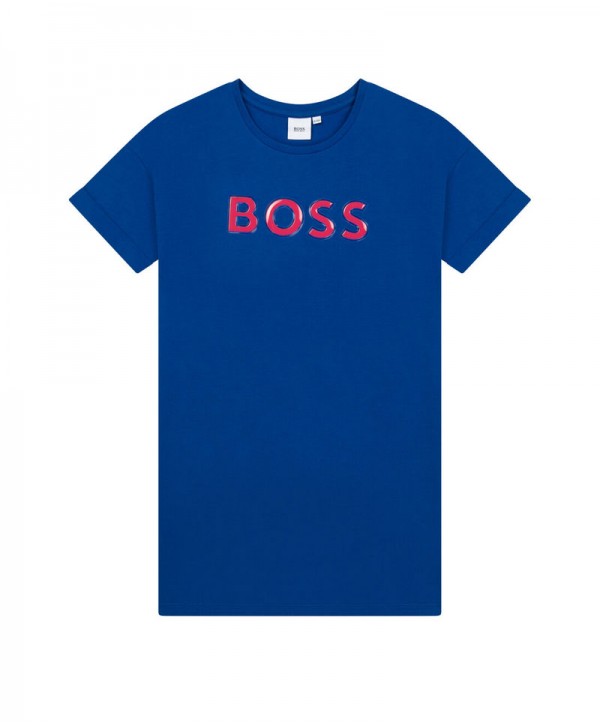 Boss Girls Blue Logo Dress