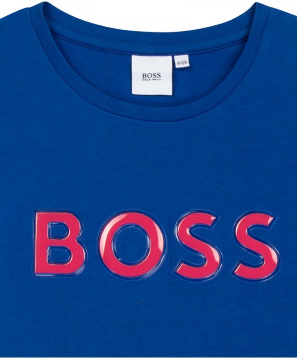 Boss Girls Blue Logo Dress