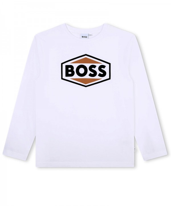 Tee Shirt Boys Boss Kidswear White