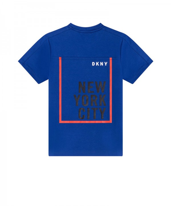 DKNY T-SHIRT Boys Blue with Back Design