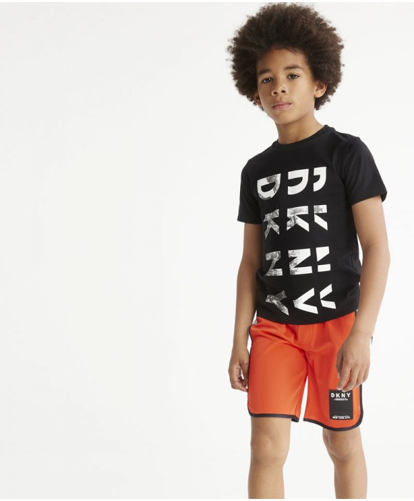 DKNY boys Black T Shirt