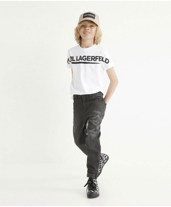 Karl Lagerfeld White T Shirt with Logo