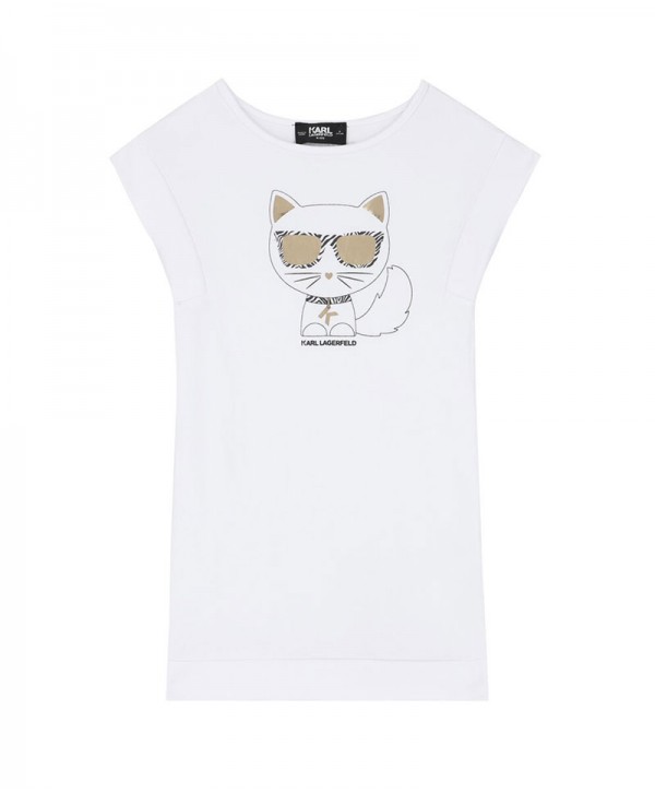 Karl Lagerfeld Choupette White Dress