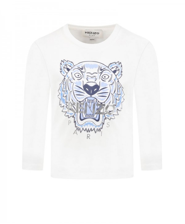 Kenzo Kids White Longsleeve t-shirt for girls