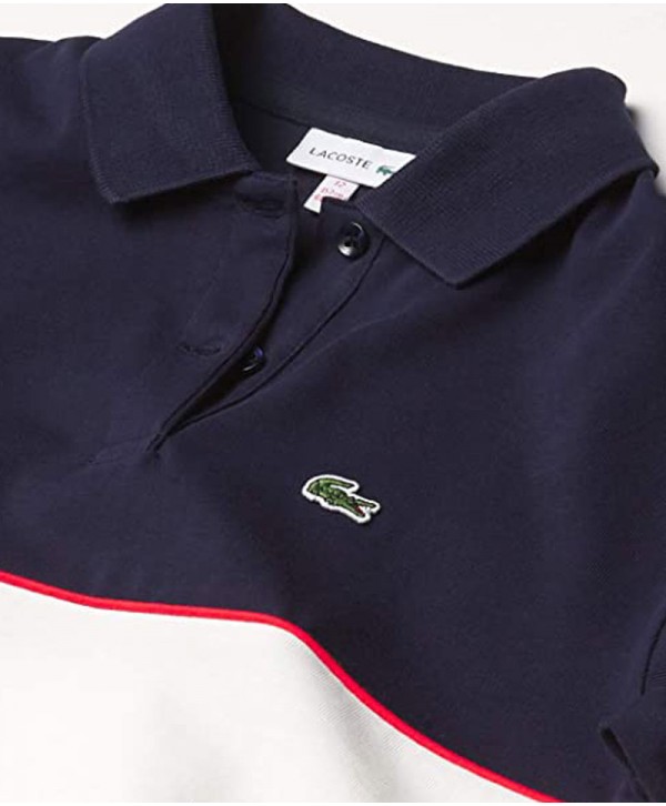 Lacoste Polo Marine Dress Dark Blue / White