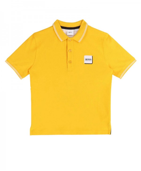 BOSS POLO SHIRT YELLOW FOR BOYS