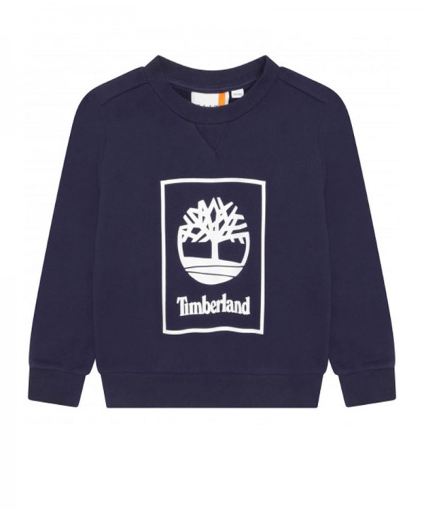 Timberland boys' navy blue crewneck sweatshirt