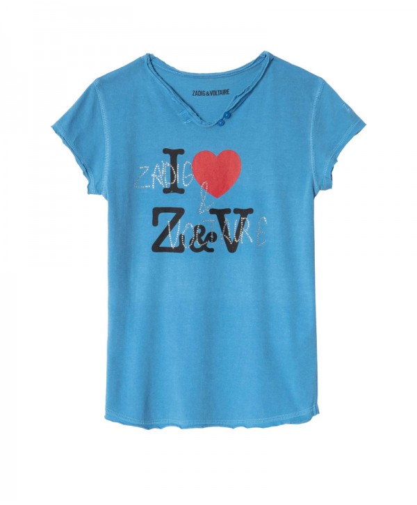 Zadig & Voltaire Boxo T shirt Blue 