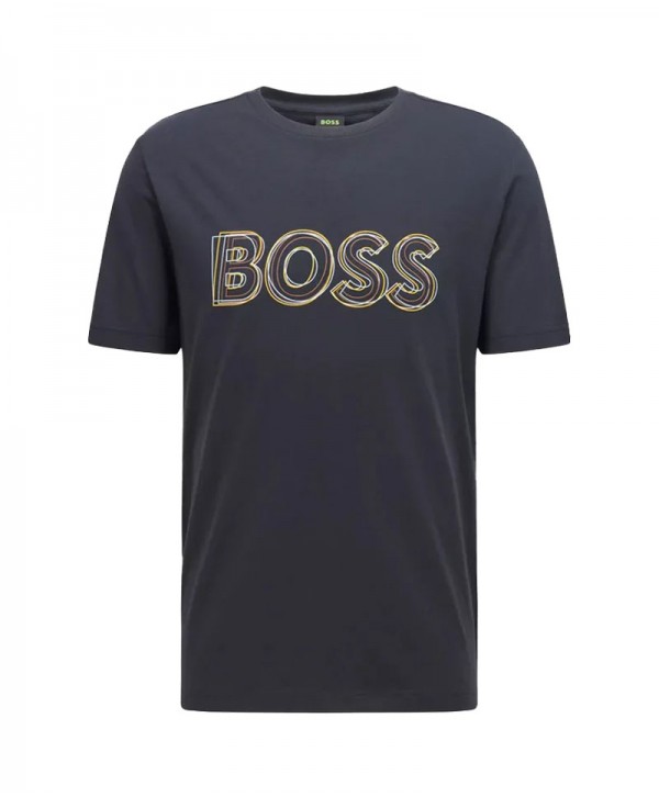 T-shirt with 3D effect logo
