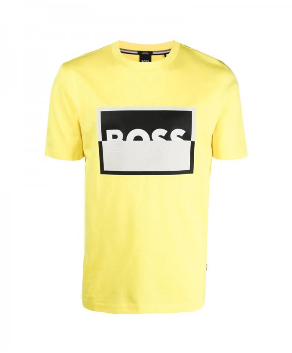 BOSS T-SHIRT TESSLER SLIM FIT YELLOW