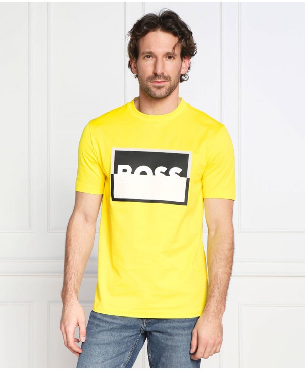 BOSS T-SHIRT TESSLER SLIM FIT YELLOW