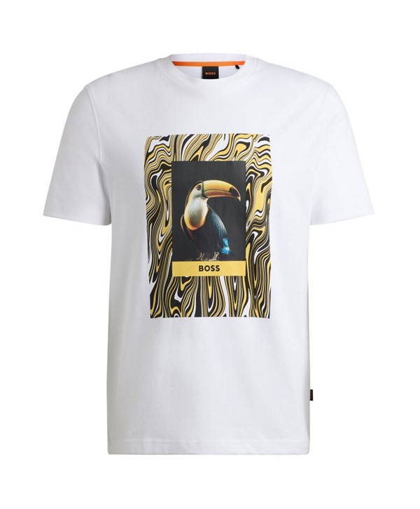 Boss Orange Te_Tucan White T-Shirt Regular Fit