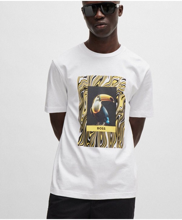 Boss Orange Te_Tucan White T-Shirt Regular Fit