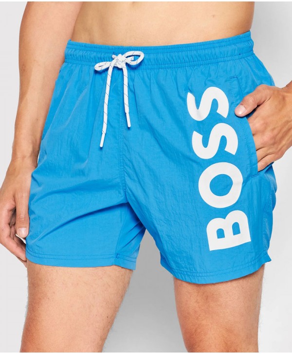 Hugo Boss Octopus Swim Shorts Bright Blue