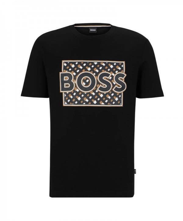 Boss T-shirt Black Regular Fi