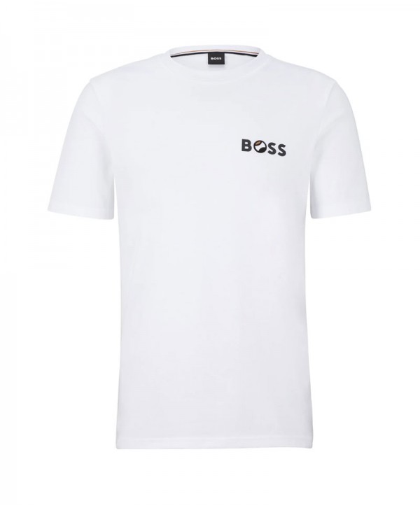 Boss T-shirt White Regular Fit