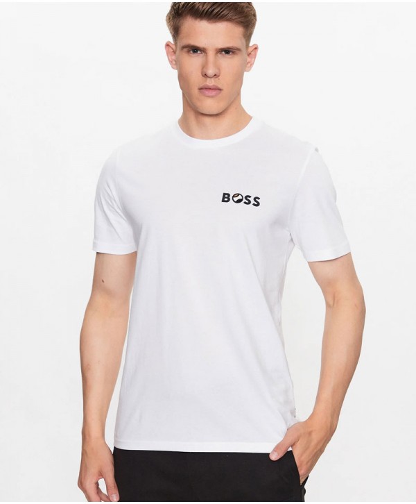 Boss T-shirt White Regular Fit