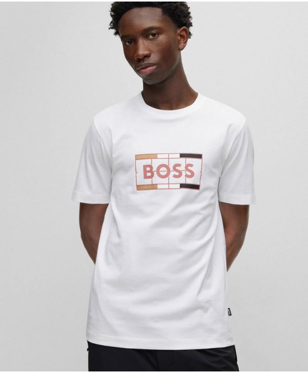 Boss T-shirt White Slim Fit