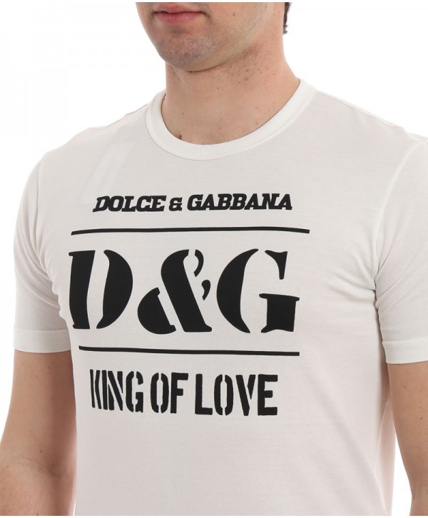 D&G White T shirt king of love