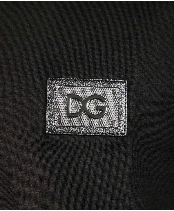 D&G Black T Shirt V Neck