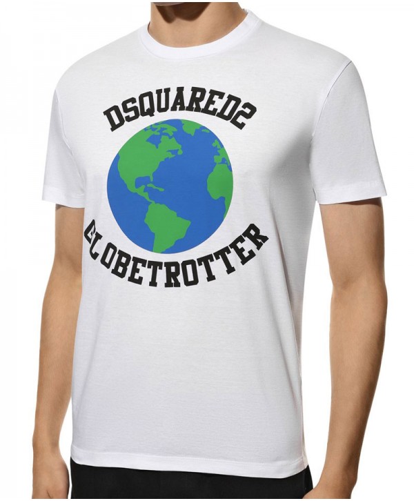 Dsquared2 Globetrotter Cool White Tshirt