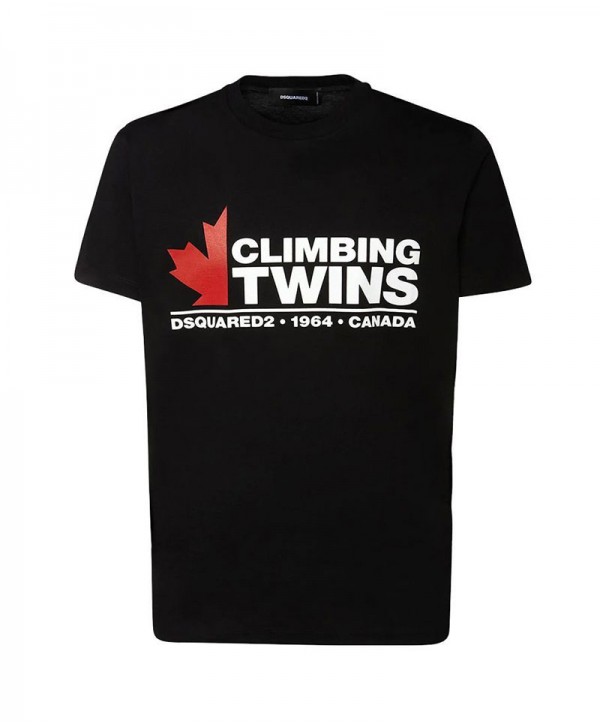 Dsquared2 Climbing twins Cool Black Tshirt