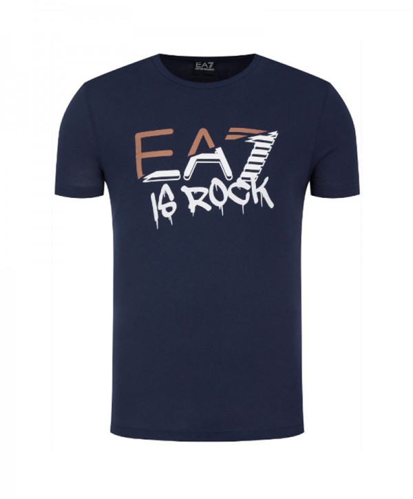 Emporio Armani Navy Blue T shirt is rock collection