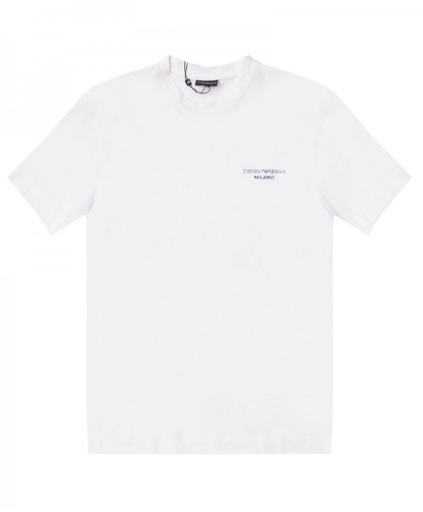 Emporio Armani t-shirt with back print in white