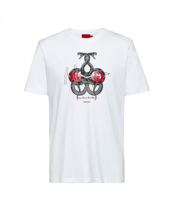 Hugo Boss T shirt Dnake White