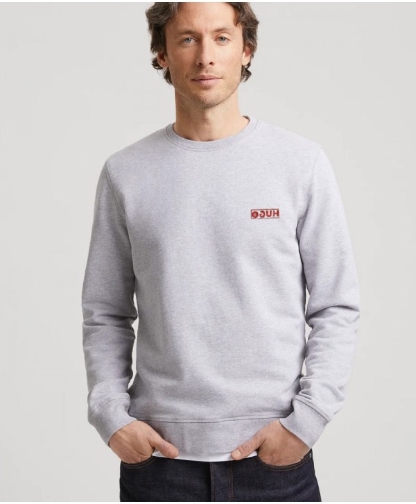 Hugo Medium Grey Sweatshirt with reverse-logo