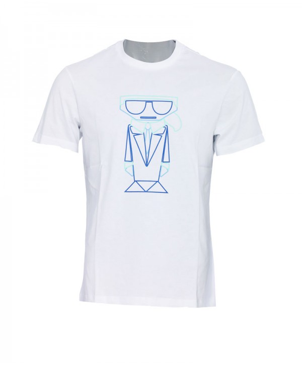 Karl Lagerfeld White T-shirt Ikonic Logo