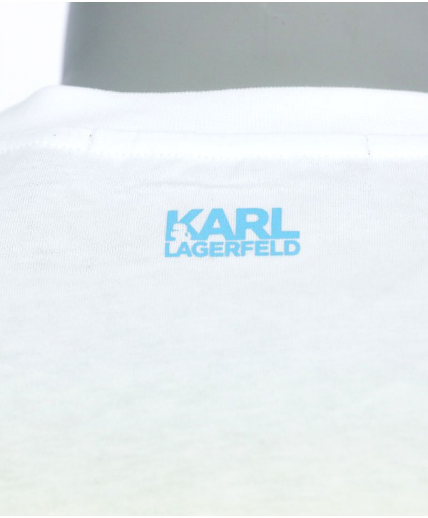 Karl Lagerfeld White T-shirt Ikonic Logo