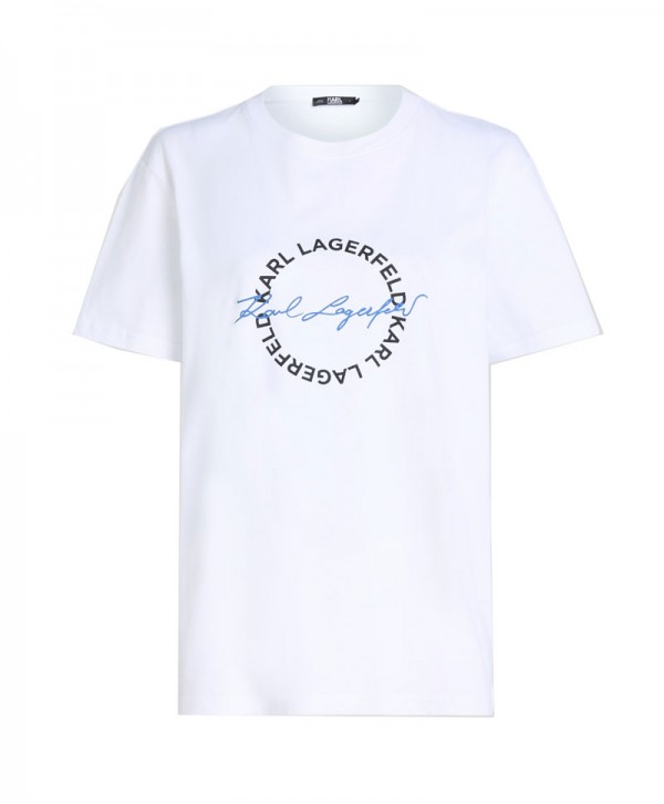 Karl Lagerfeld Circle Logo White T-shirt