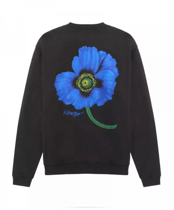 Kenzo Men's Hoodie with Flower on back