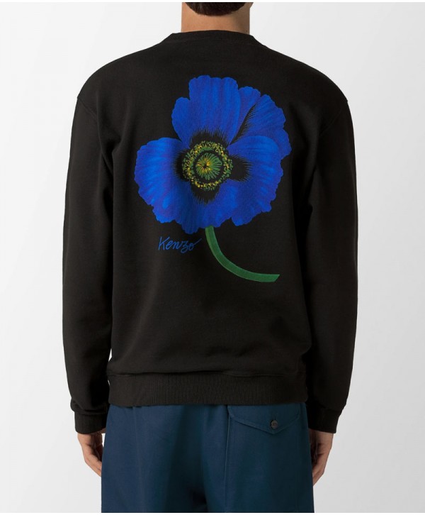 Kenzo Men's Hoodie with Flower on back