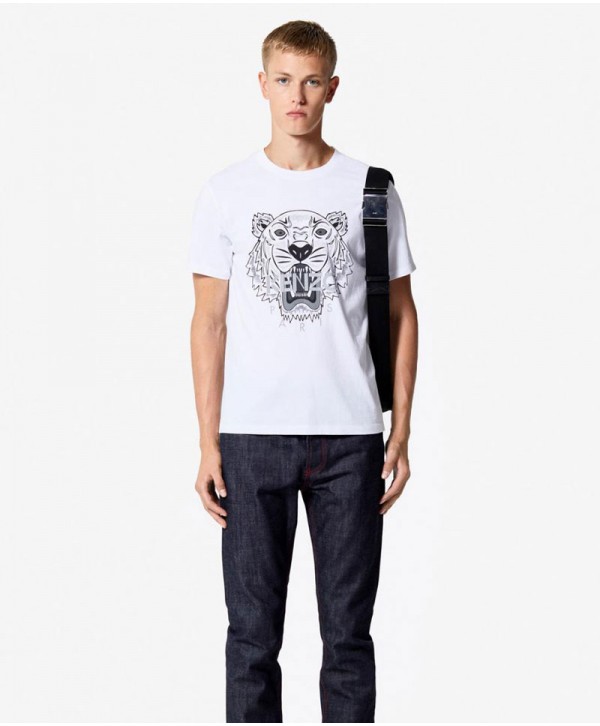 Kenzo T Shirt white Tiger