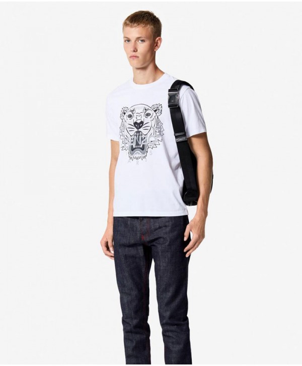 Kenzo T Shirt white Tiger