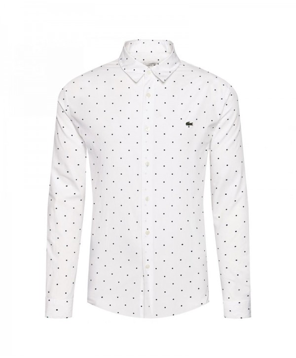 Lacoste Shirt White Slim Fit