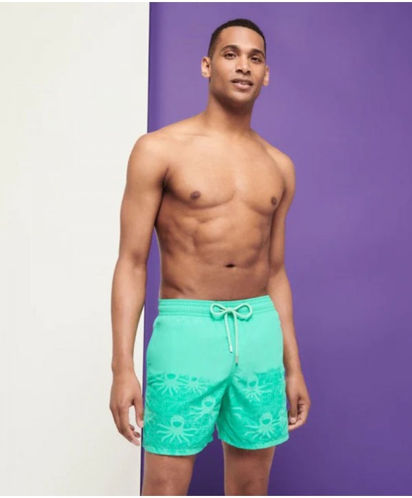 VILEBREQUIN BOYS SWIMWEAR WATER-REACTIVE MEDUSA