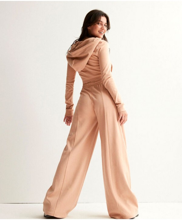 Cropped corset effect jacket with straight back - nude 