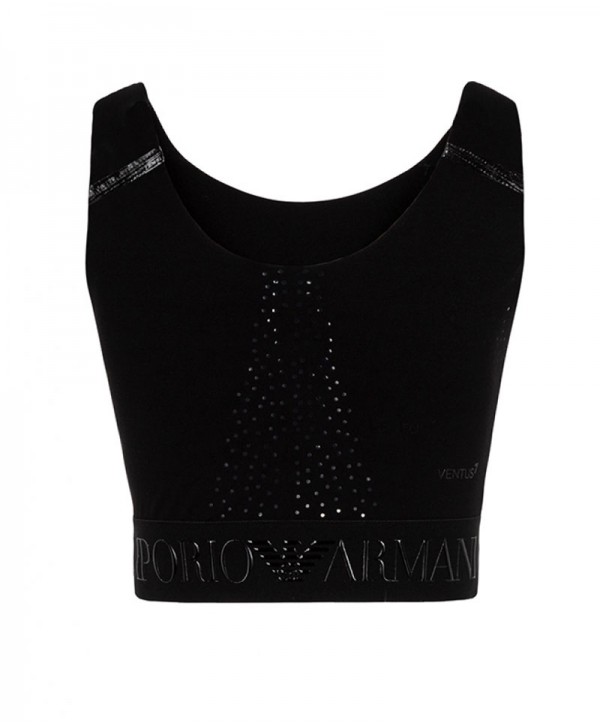 Emporio Armani Black Crop Top