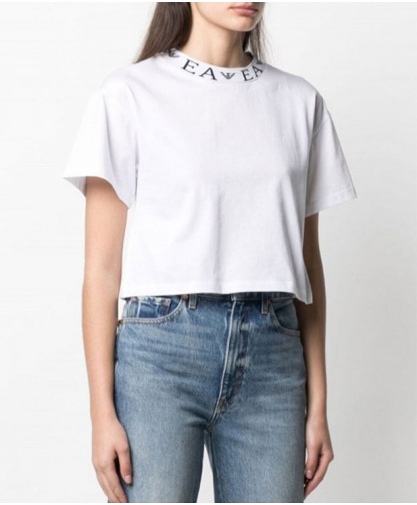 Emporio Armani Crop Top White