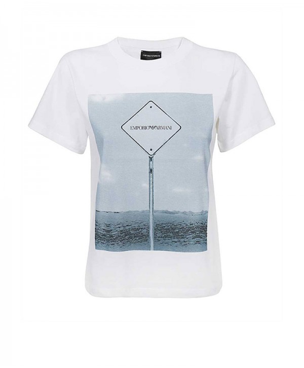 Emporio Armani T shirt White photographic street