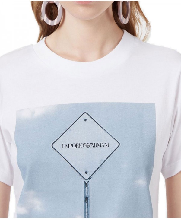 Emporio Armani T shirt White photographic street