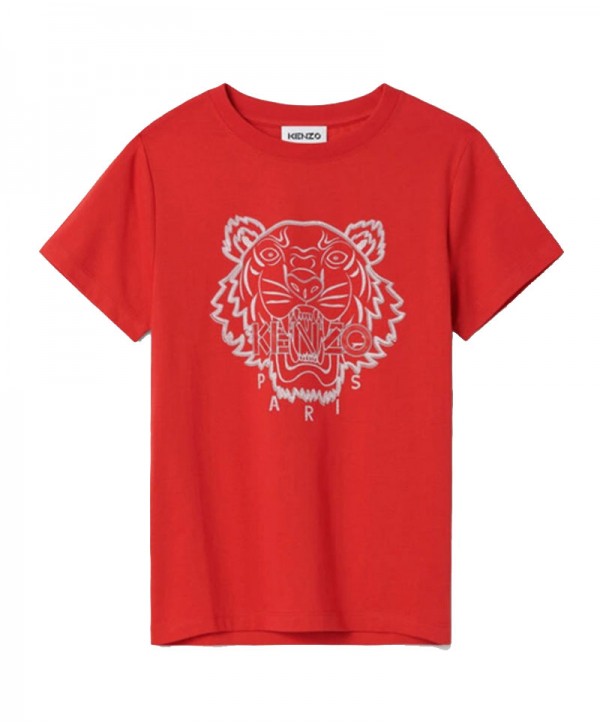 KENZO Tiger T-shirt In Medium Red