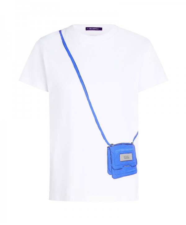 karl lagerfeld Crossbody bag Print White Tshirt